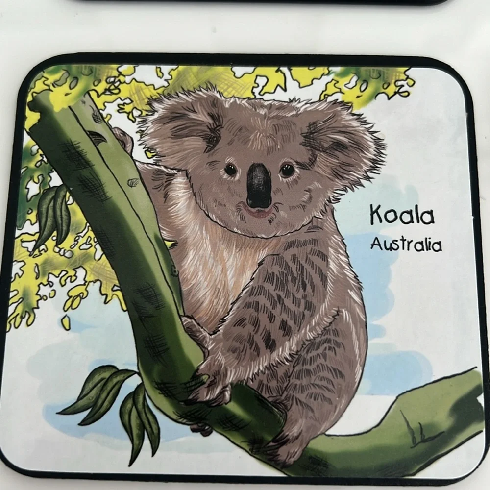 Australia Theme set of 6 coasters